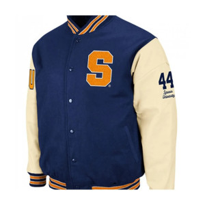 Men's Syracuse S Letterman Blue Jacket