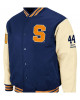 Men's Syracuse S Letterman Blue Jacket Men's Syracuse S Letterman Blue Jacket
