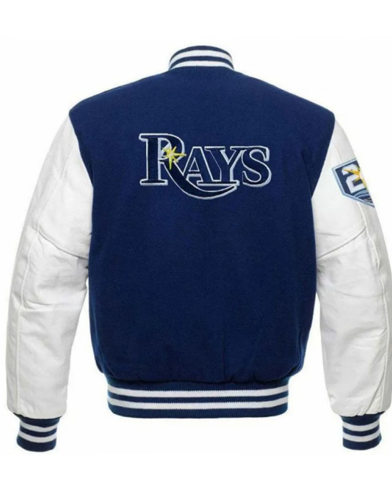 Men's TB Rays Blue and White Jacket Men's TB Rays Blue and White Jacket
