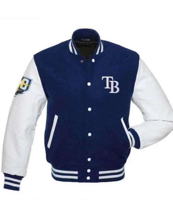 Men's TB Rays Blue and White Jacket Men's TB Rays Blue and White Jacket