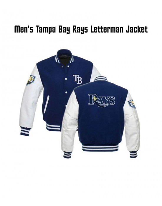 Men's TB Rays Blue and White Jacket