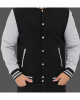 Men's Varsity Black and Gray Baseball Bomber Jacket Men's Varsity Black and Gray Baseball Bomber Jacket