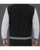 Men's Varsity Black and Gray Baseball Bomber Jacket Men's Varsity Black and Gray Baseball Bomber Jacket