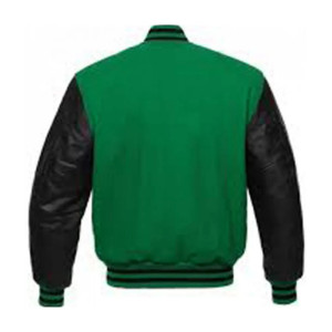 Men's Varsity Black and Green Jacket