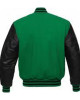 Men's Varsity Black and Green Jacket Men's Varsity Black and Green Jacket