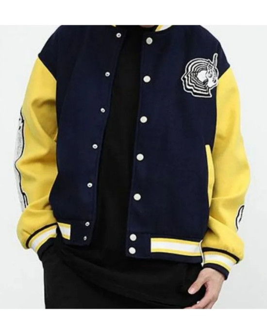 Men's Varsity CZ Editorial Department Baseball Wool Jacket Men's Varsity CZ Editorial Department Baseball Wool Jacket