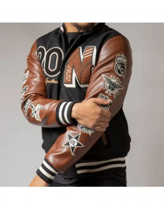 Men's Varsity Negro League Baseball Bomber Jacket