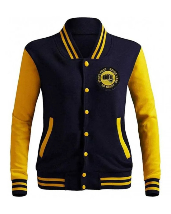 Mens Cobra Kai Moletom Karate Kid Varsity Letterman Bomber Jacket Mens Cobra Kai Moletom Karate Kid Varsity Letterman Bomber Jacket