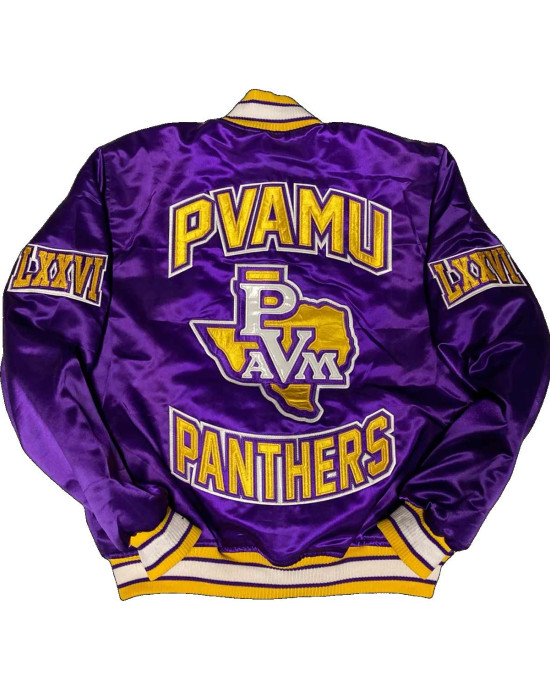 Men’s Embroidered Prairie View A&M University Purple Jacket Men’s Embroidered Prairie View A&M University Purple Jacket