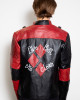 Mens Harley Live Fast Die Clown Leather Halloween Costume Jacket Mens Harley Live Fast Die Clown Leather Halloween Costume Jacket