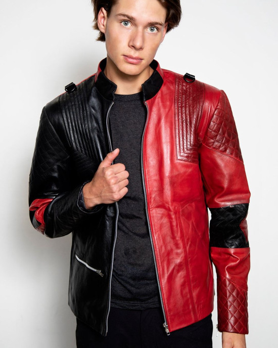 Mens Harley Live Fast Die Clown Leather Halloween Costume Jacket Mens Harley Live Fast Die Clown Leather Halloween Costume Jacket