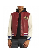 Mens J Hope Blind for Love Leather Bomber Jacket