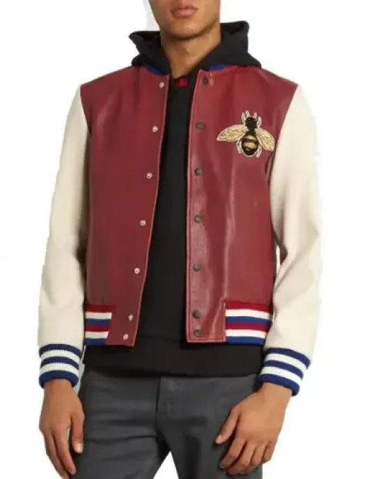 Mens J Hope Blind for Love Leather Bomber Jacket Mens J Hope Blind for Love Leather Bomber Jacket