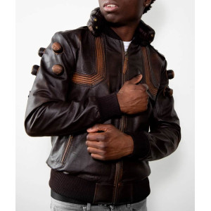 Mens Junkrat Steampunk Leather Jacket