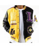 Mens Pro Standard Los Angeles LAKERS LOGO Varsity Jacket