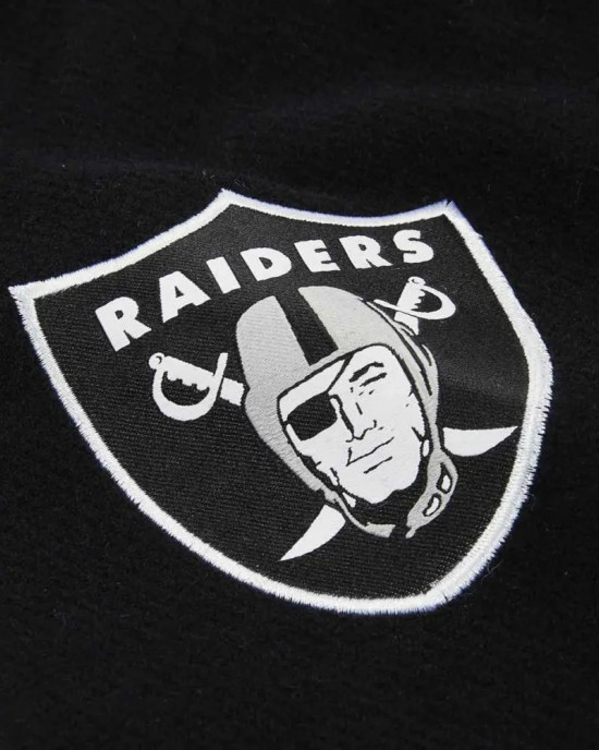 Mens Raiders Black Varsity Jacket Mens Raiders Black Varsity Jacket