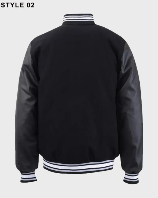 Mens Raiders Black Varsity Jacket Mens Raiders Black Varsity Jacket
