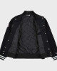Mens Raiders Black Wool Varsity Jacket Mens Raiders Black Wool Varsity Jacket