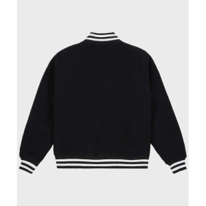 Mens Raiders Black Wool Varsity Jacket