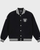 Mens Raiders Black Wool Varsity Jacket Mens Raiders Black Wool Varsity Jacket