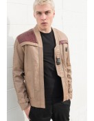 Mens Rebel Finn Light Brown Rebel Leather Costume Jacket