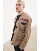 Mens Rebel Finn Light Brown Rebel Leather Costume Jacket