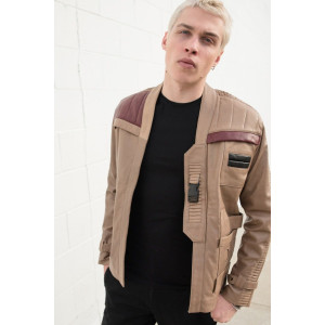 Mens Rebel Finn Light Brown Rebel Leather Costume Jacket