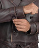 Mens Rorschach Distressed Brown Travelling Winter Long Trench Leather Coat Mens Rorschach Distressed Brown Travelling Winter Long Trench Leather Coat