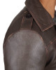 Mens Rorschach Distressed Brown Travelling Winter Long Trench Leather Coat Mens Rorschach Distressed Brown Travelling Winter Long Trench Leather Coat