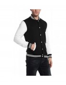 Mens Slim Fit Varsity Baseball Jacket