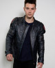 Mens Transformers Autobot Shield Black Armor Leather Jacket