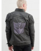 Mens Transformers Black Armor Leather Costume Jacket Mens Transformers Black Armor Leather Costume Jacket