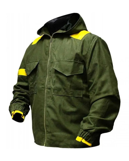Mens Twenty One Green Hoodie Cotton Tracksuit Jacket