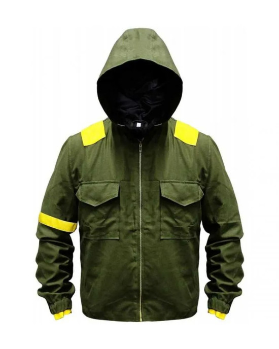 Mens Twenty One Green Hoodie Cotton Tracksuit Jacket