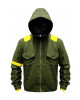 Mens Twenty One Green Hoodie Cotton Tracksuit Jacket