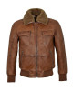 Men’s AIR Force Brown Fur Bomber Jacket Men’s AIR Force Brown Fur Bomber Jacket