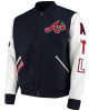 Men’s Atlanta Braves ATL Letterman Jacket Men’s Atlanta Braves ATL Letterman Jacket