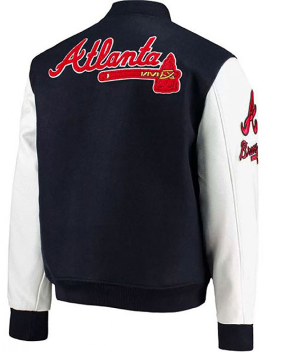 Men’s Atlanta Braves ATL Letterman Jacket Men’s Atlanta Braves ATL Letterman Jacket