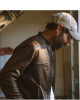 Men’s Biker Thompson Brown Leather Jacket Men’s Biker Thompson Brown Leather Jacket