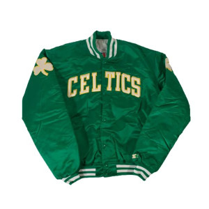 Men’s Boston Celtics Green Satin Jacket