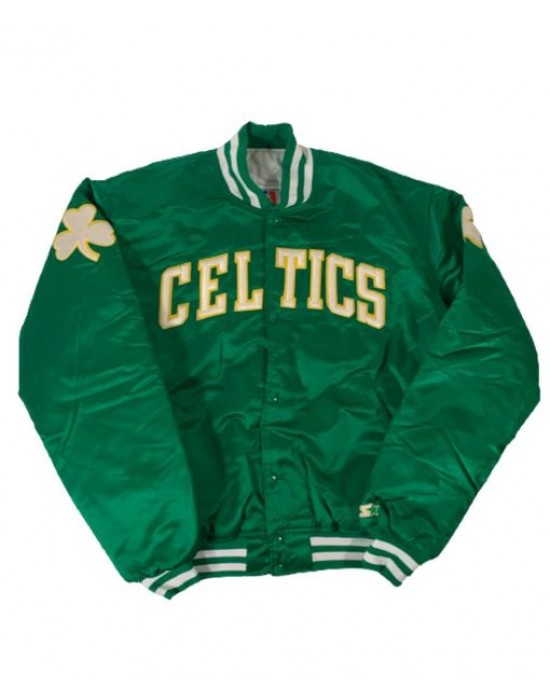 Men’s Boston Celtics Green Satin Jacket