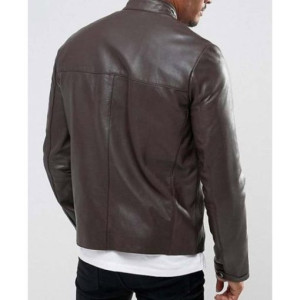 Men’s Casual Wear Chocolate Leather Jacket