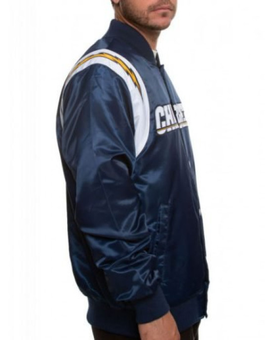Men’s Chargers Los Angeles Satin Jacket Men’s Chargers Los Angeles Satin Jacket