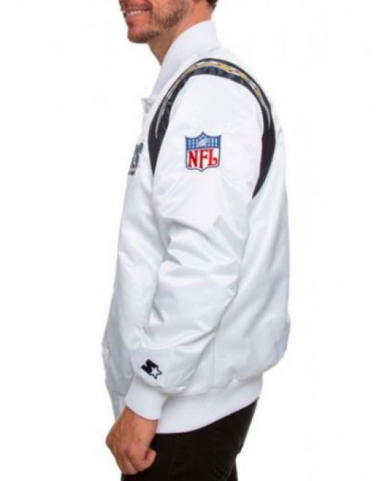 Men’s Chargers Los Angeles Satin Jacket Men’s Chargers Los Angeles Satin Jacket