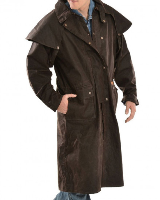 Men’s Cowboy Low Ride Duster Trench Coat Men’s Cowboy Low Ride Duster Trench Coat