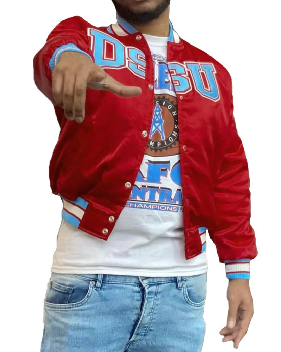 Men’s Delaware State University Burgundy Jacket Men’s Delaware State University Burgundy Jacket