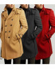 Men’s Double Breasted Red Belted Coat Men’s Double Breasted Red Belted Coat