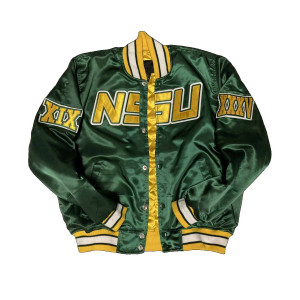 Men’s Embroidered Norfolk State University Green Jacket