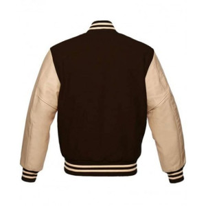 Men’s FJM106 Brown Varsity Jacket