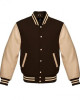 Men’s FJM106 Brown Varsity Jacket Men’s FJM106 Brown Varsity Jacket